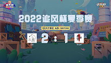 追风杯夏季赛_QQ大厅8强_花愿 2：1 停泊岸