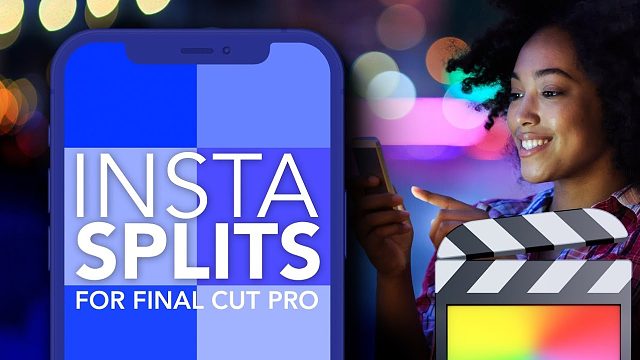 Fcpx插件 70+手机竖屏拼贴网格分屏效果动画模板 支持M1+ Insta Splits