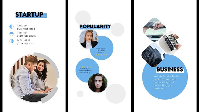 fcpx插件 10组实用商务简洁风格竖屏影片图文排版动画模板 Business Slideshow