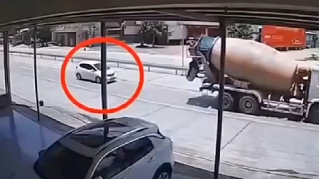 白车司机差点就见不到阳光了