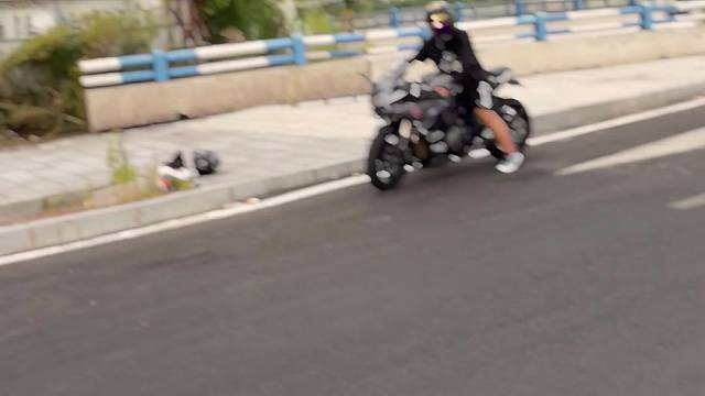 她身上的香水味抵不过它身上的汽油味