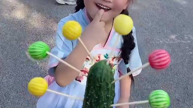 亲子互动游戏！卖棒棒糖啦！有买糖的吗？