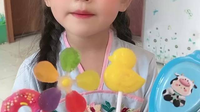 亲子互动游戏！好多糖呀！宝宝想吃