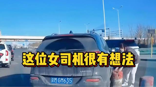 这位女司机真的很有想法
