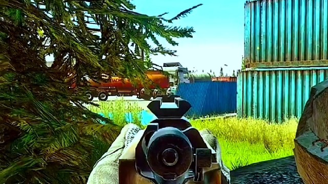 一枪一个，瞄准目标就发射……