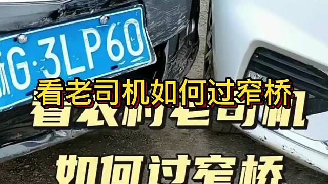 看老司机如何过窄桥