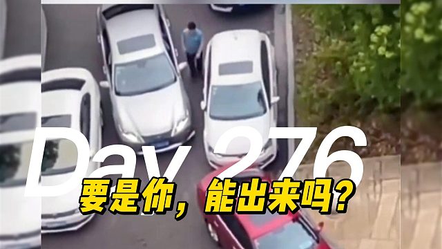 虽然乱停车素质很差 司机技术也确实还差那么点意思