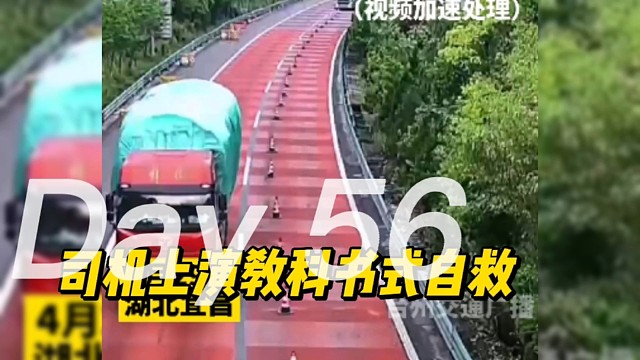 司机上演教科书式自救