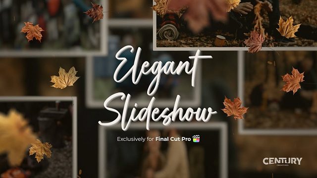 fcpx插件 优雅幻灯片电子相册标题+多场景+转场 支持M1+ Elegant Slideshow