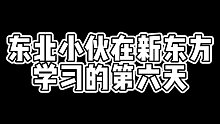 东北小伙儿在新东方学习的第六天