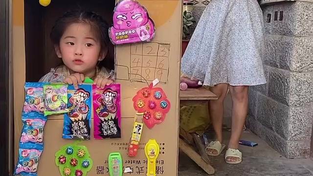 亲子互动游戏，这里好多好吃的呀