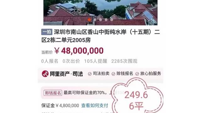 纯水岸三精品法拍房市场稀缺