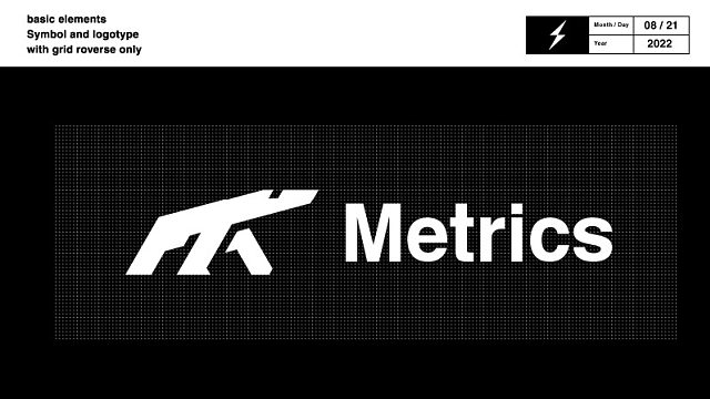 度量标准——熊标志图形设计logo极简主义