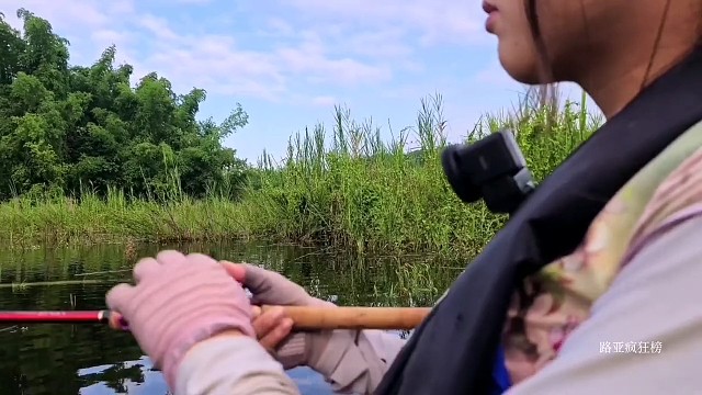 女钓手中的天花板