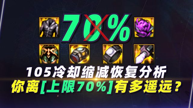 105冷却缩减恢复分析，你离“上限70%”有多遥远？