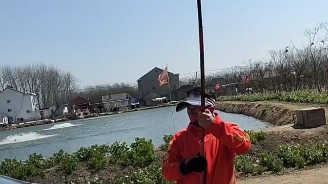 天气暖和点鱼的力气也大了