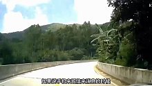 小伙开车在弯道看手机消息，差点就回不去了  第一集