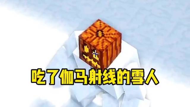 我的世界：这雪人怕是吃伽马射线了吧？