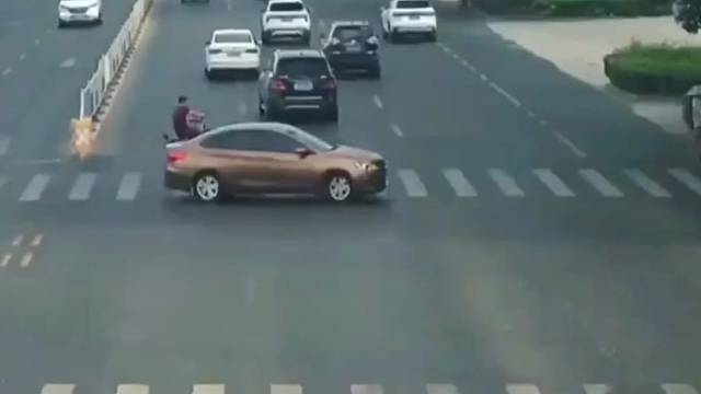 电动车主把马路当成自己家，爱怎么骑就怎么骑，结果就……