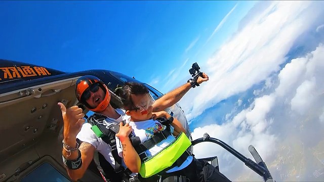 #跳伞，世界上无所谓最好的时机最好的时机都是人去创造出来的