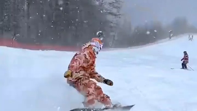 #滑雪，5种侧滑姿态角度分享，最后一个最丝滑