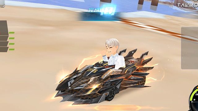 QQ飞车朕哥：S车黑曼巴手感确实好！第一个直线227系列黑帅的