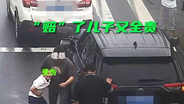 “赔”了儿子又全责（画面镜像翻转）