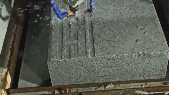 花岗岩石材回纹雕刻