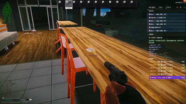 实验室独狼跑刀，一张实验室，黄卡俩个LEDX，一张显卡