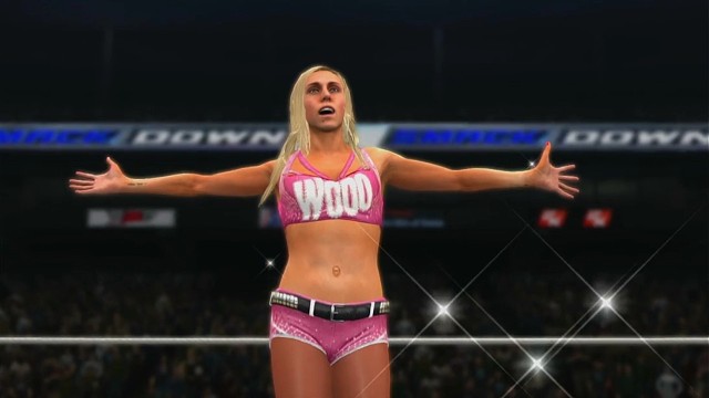 虚拟美女3D女子WWE摔跤金腰带