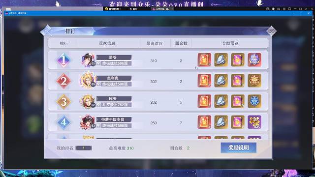 寻踪奇遇65级御统2回合310分