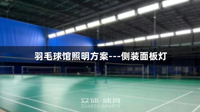 羽毛球场馆照明之侧装面板灯安装讲解