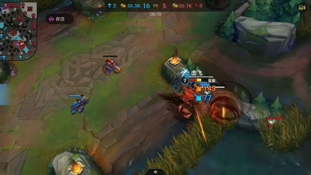 没有盲僧的R闪，没有石头人的大招，最后还得靠自己