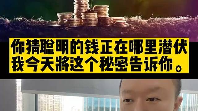 你猜聪明的钱正在哪里潜伏
我今天将这个秘密告诉你。