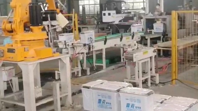 机械手码垛电瓶#电瓶码垛#机械手#码垛机械手