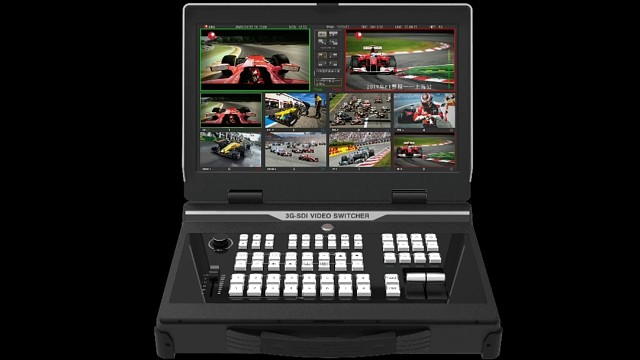 最新款超强功能多机位8路拉流推流导播录播直播切换台。支持6台摄像机，两路拉流，同时在4个直播平台直播