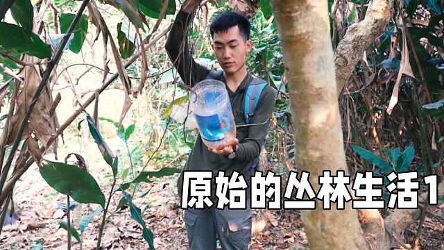 早期丛林生活1，兄弟俩体验野外原始生活，感觉很舒服