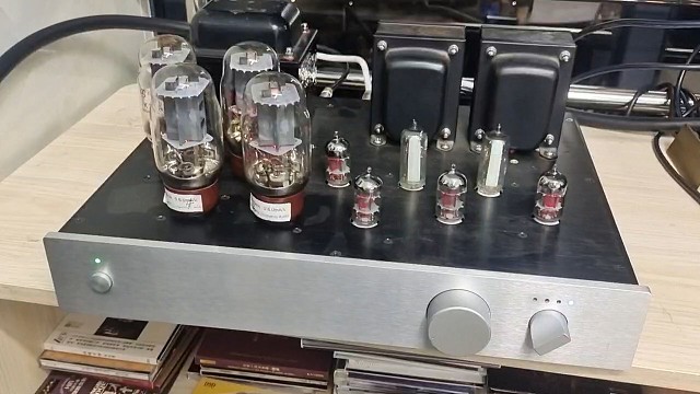 自研平台，合并式推挽电子管功放kt66