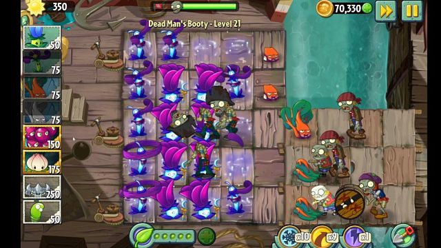 植物大战僵尸2经典版体验之旅的直播间  5.01版 海盗港湾无尽之战