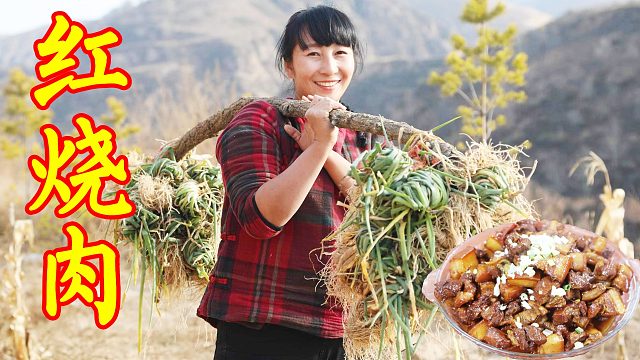 立冬，地里刨完葱下厨做顿红烧肉，红亮软乎肥而不腻，拌饭吃真绝