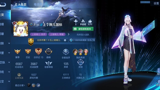荣耀称号不显示