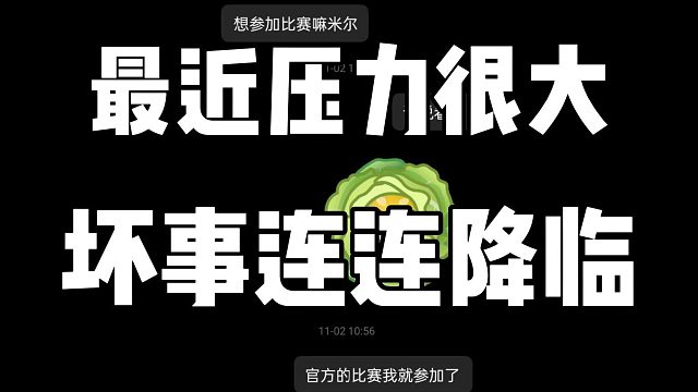 最近压力真的大 究极抗压人