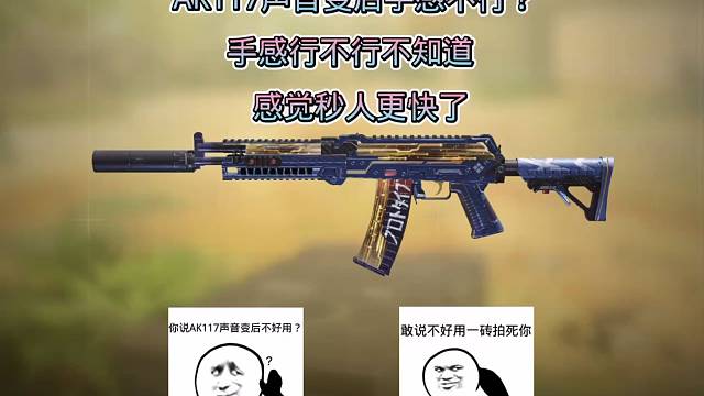 人不行，怎么能怪枪，还有不是不录排位视频，是因为我给大家出的视频里的枪和配件都是我在排位里用的