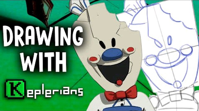 学习如何从恐怖冰淇淋中画出苏利文杆|与开普勒人一起绘画