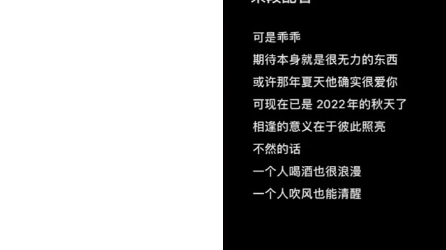 一个人喝酒也很浪漫，一个人吹风也能清醒