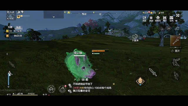 双头绿飞猪,太搞笑了跑图还嘎嘎快!