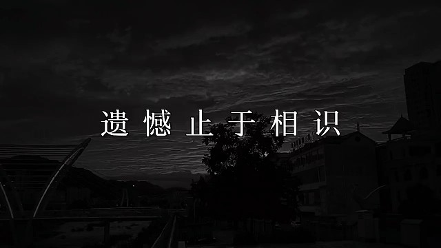 原来真的有人出现，只是为了陪你走一段短暂、又美好的时光，然后又用很长很长的时间去怀念，万幸得以相识