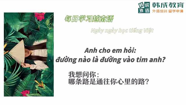 我想问你：哪条路是通往你心里的路？#越南语