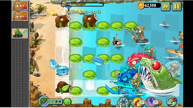 pvz2 mc国际版之旅与亡灵杀手 改版拓展巨浪沙滩后篇