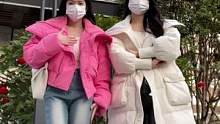 黑色羽絨服穿膩了試試彩色！#穿搭 #跟你的姐妹一起拍 #ootd穿搭 #扭一扭 #節(jié)奏感專項訓練